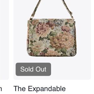 BEIS The Expandable Messenger Tote Vintage Floral